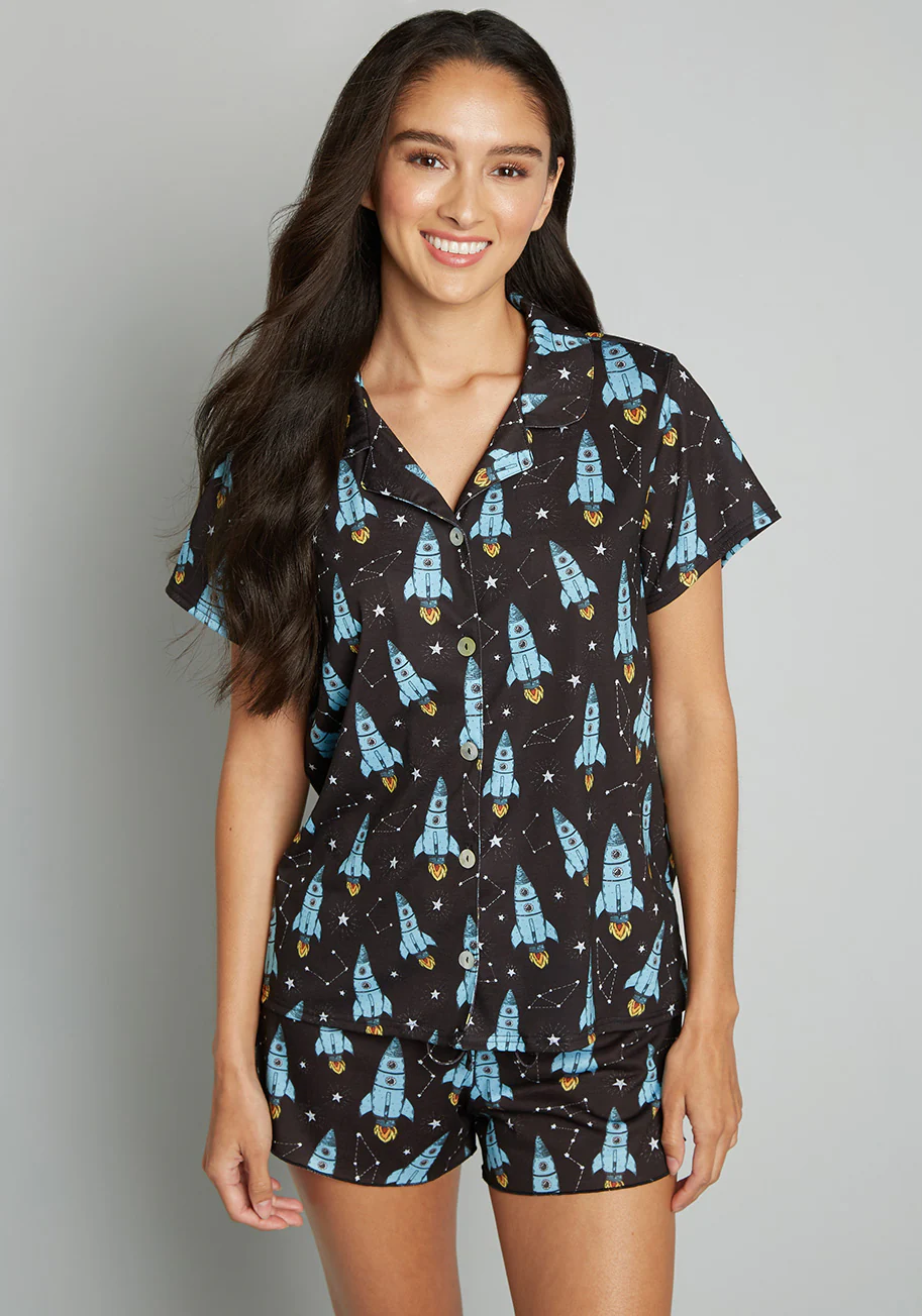 Bedtime Blast Off Pajama Set - Olabens