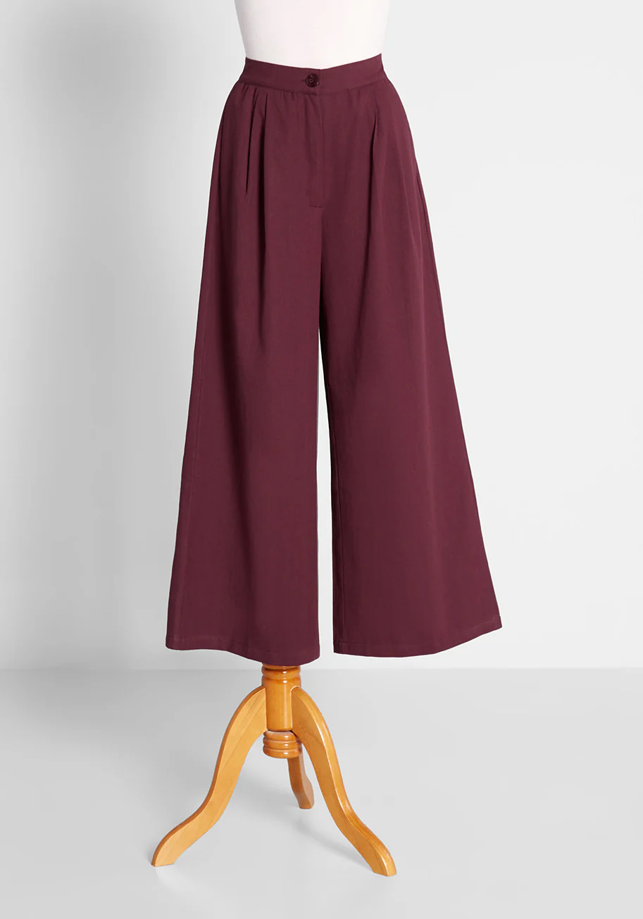 Making Broad Advances Wide-Leg Pants - Olabens