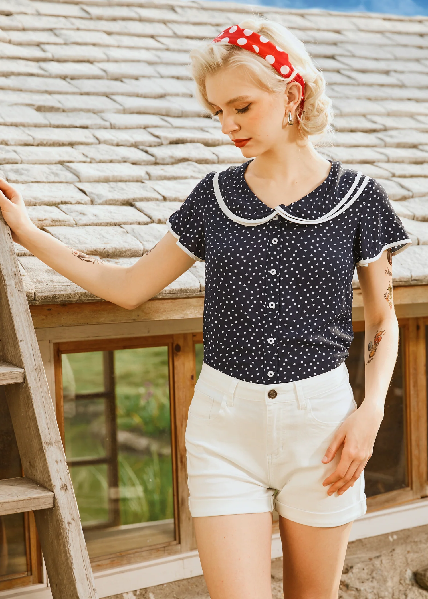 Polka Dot Daydream Blouse - Olabens