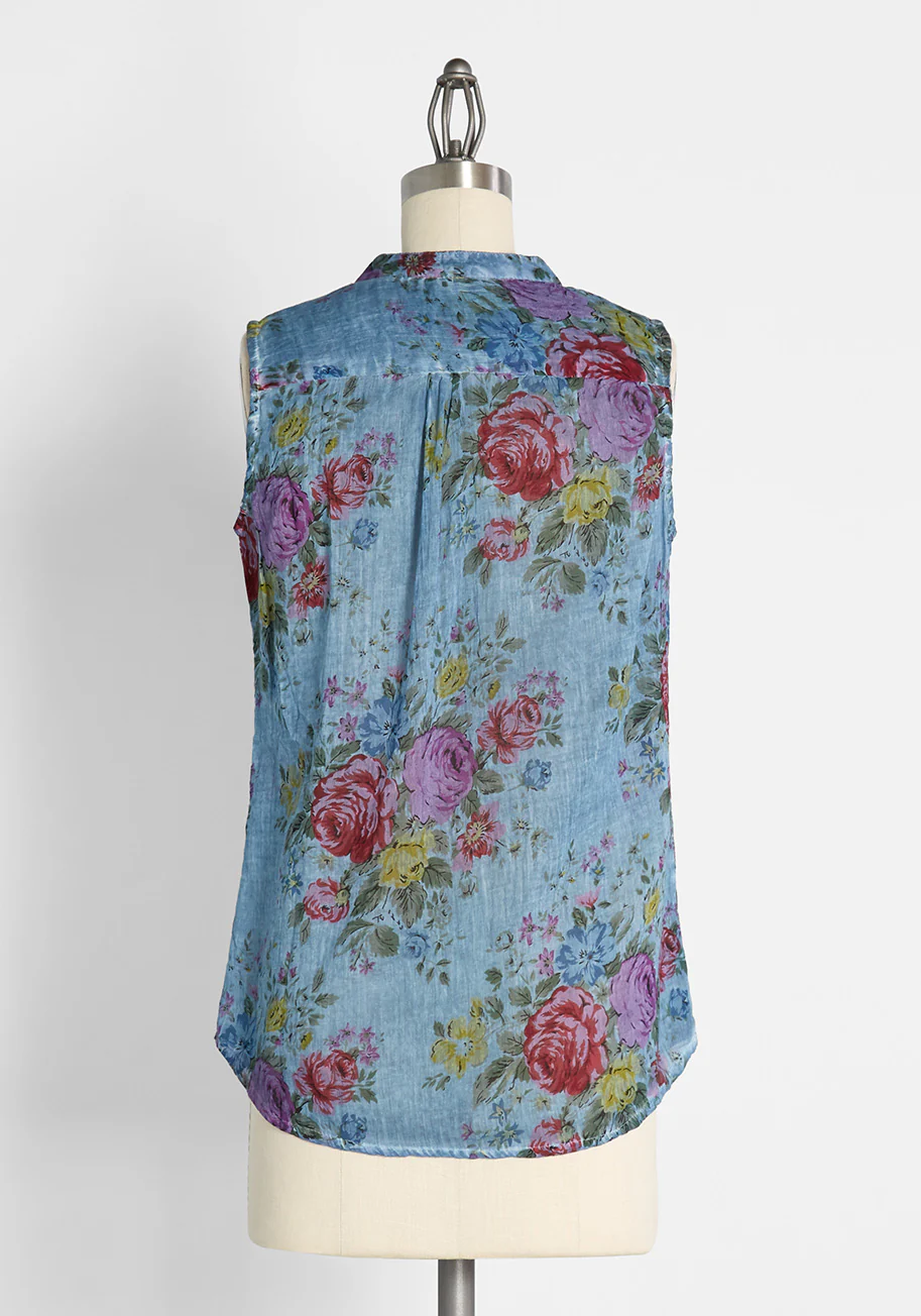 Just Breezing By Sleeveless Shirt - Olabens