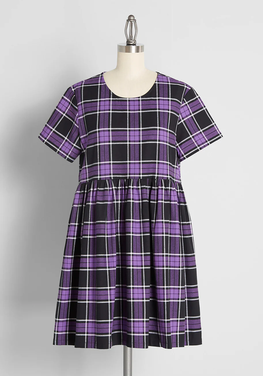 After-School Club Babydoll Dress - Olabens