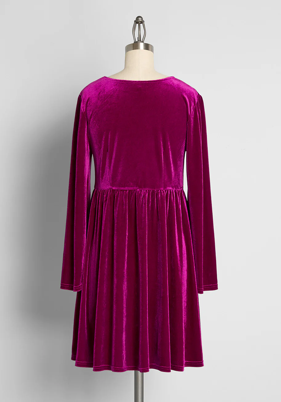 Not Your Babydoll Anymore Velvet Mini Dress - Olabens