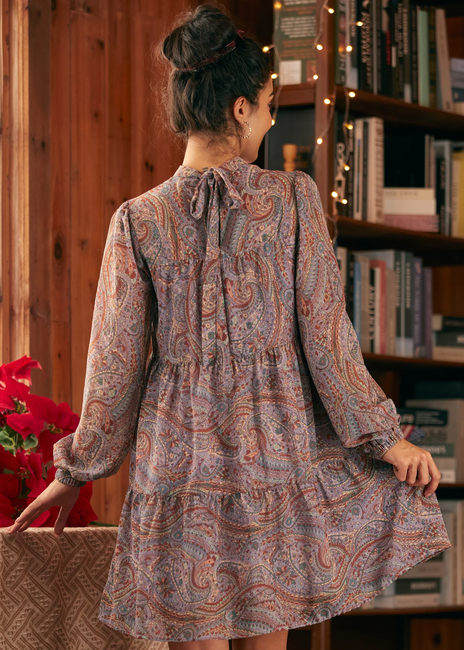 Belle   poque Balloon Sleeve Dress - Olabens