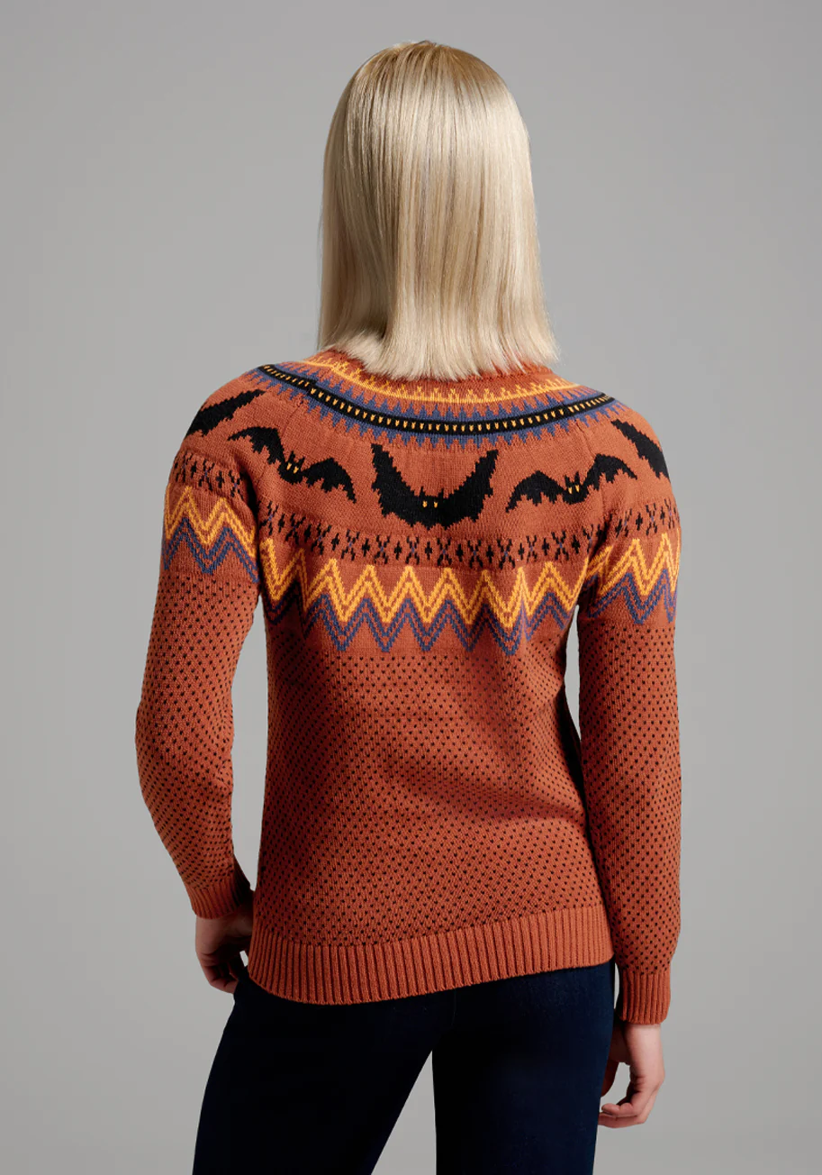 It Be Like 'Bat' Fair Isle Sweater - Olabens