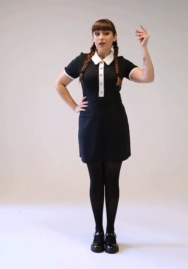 Scholastic Classic Collared Mini Dress - Olabens