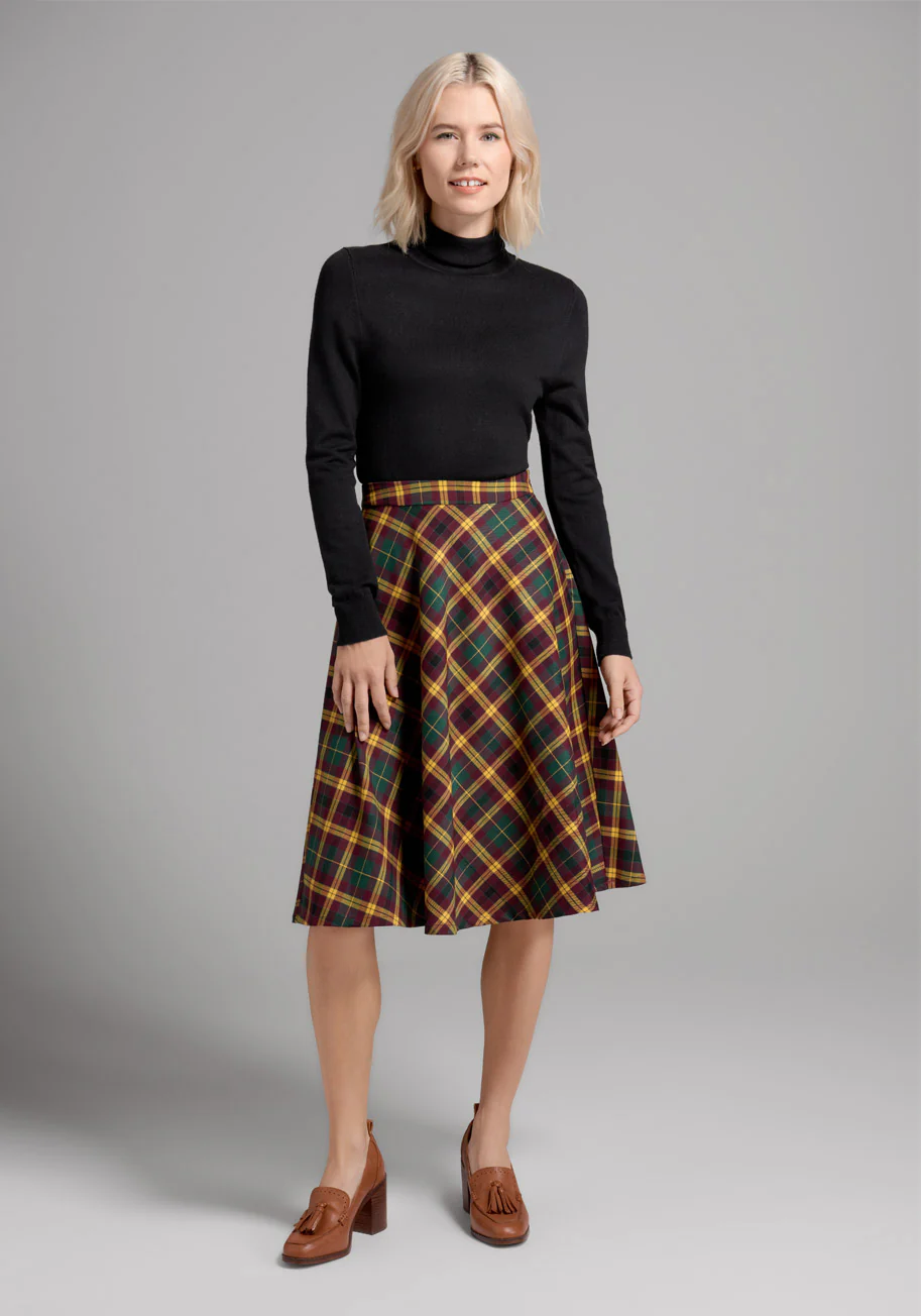 Just This Sway A-Line Skirt: Fall Edition - Olabens