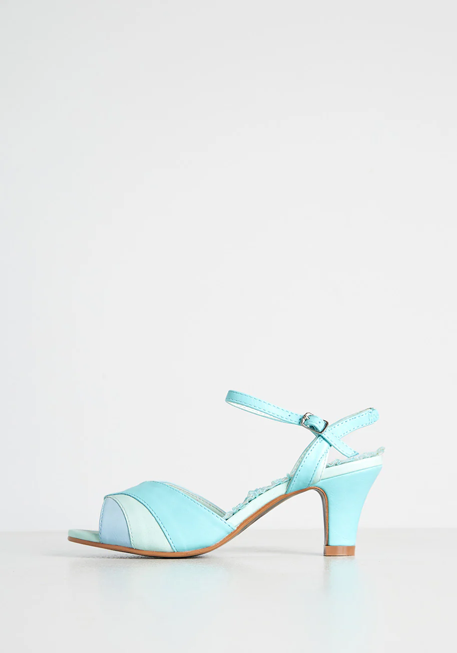 Dancing By The Seaside Ankle Strap Heel - Olabens