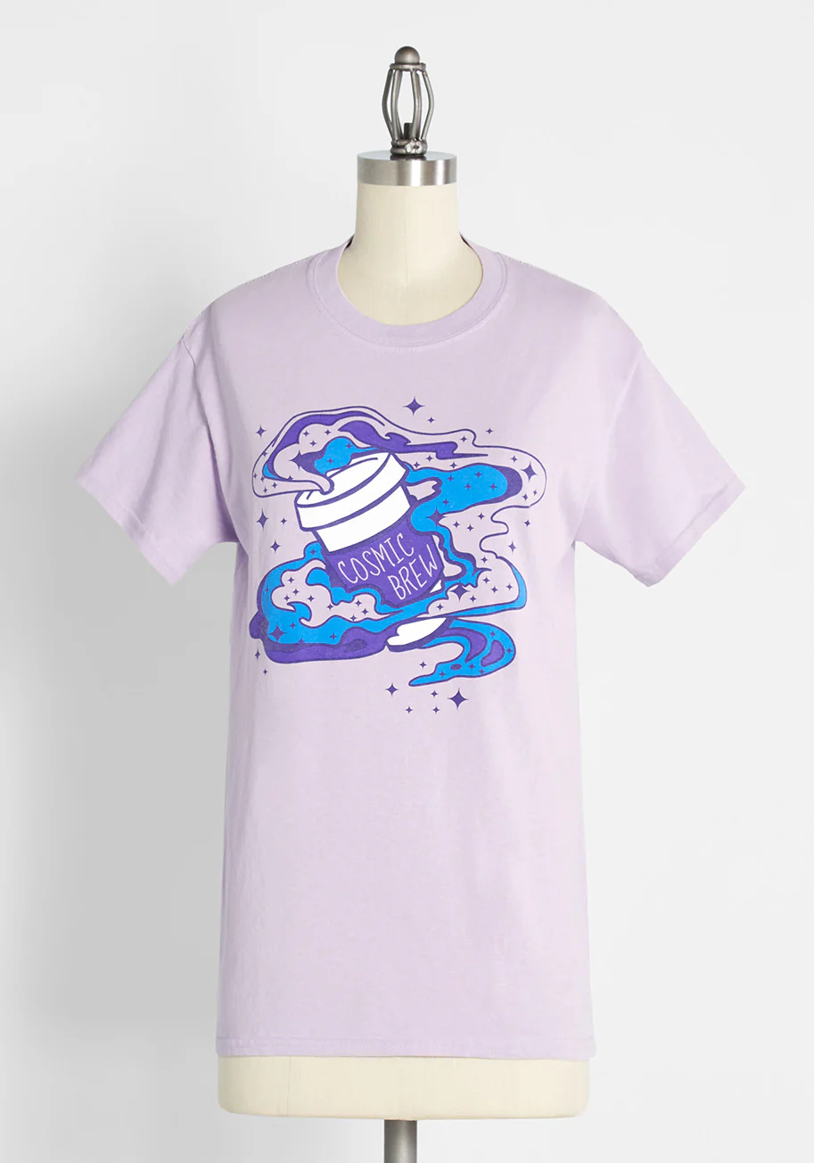 Cosmic Morning Brew Graphic Tee - Olabens