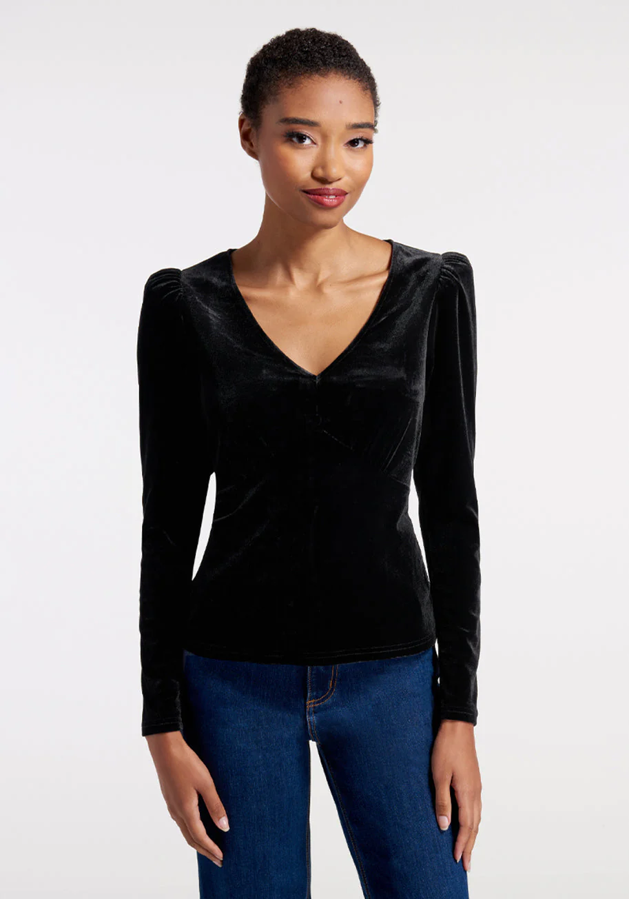 My First Crush Velvet Top - Olabens