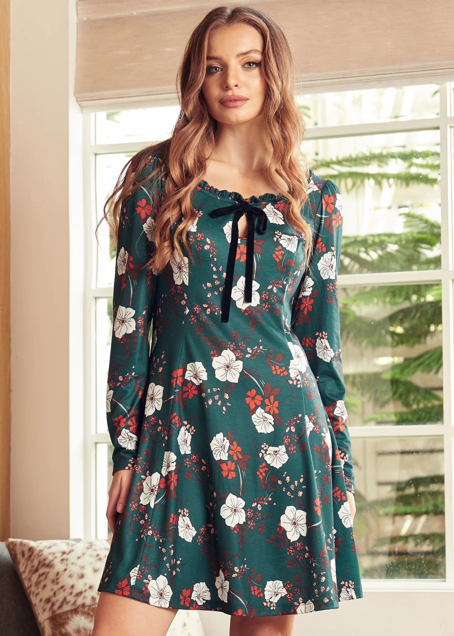 Woodstock Wanderer Scoopneck Fit & Flare Dress - Olabens