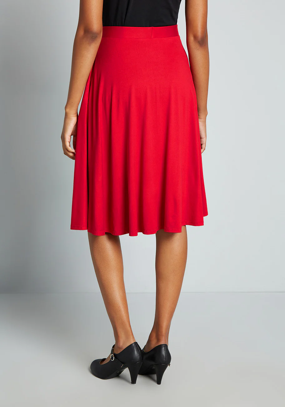 Excellence Attained Knit A-Line Skirt - Olabens