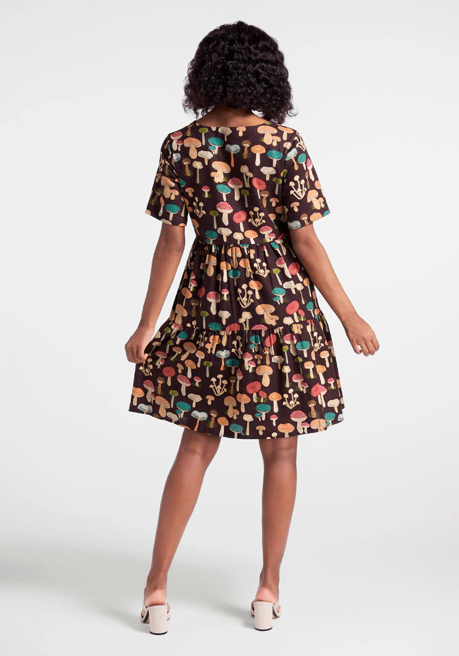 Touting Sprouts Smock Dress - Olabens