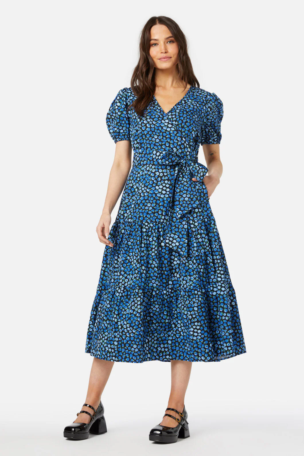 Bessie Midi Wrap Dress - Olabens