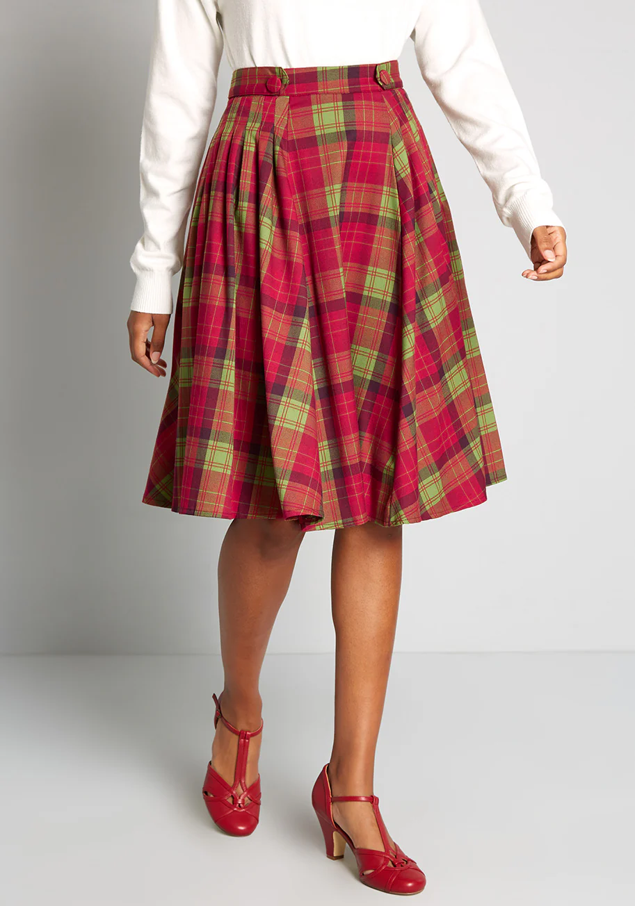 Abundance Of Cheer Swing Skirt - Olabens