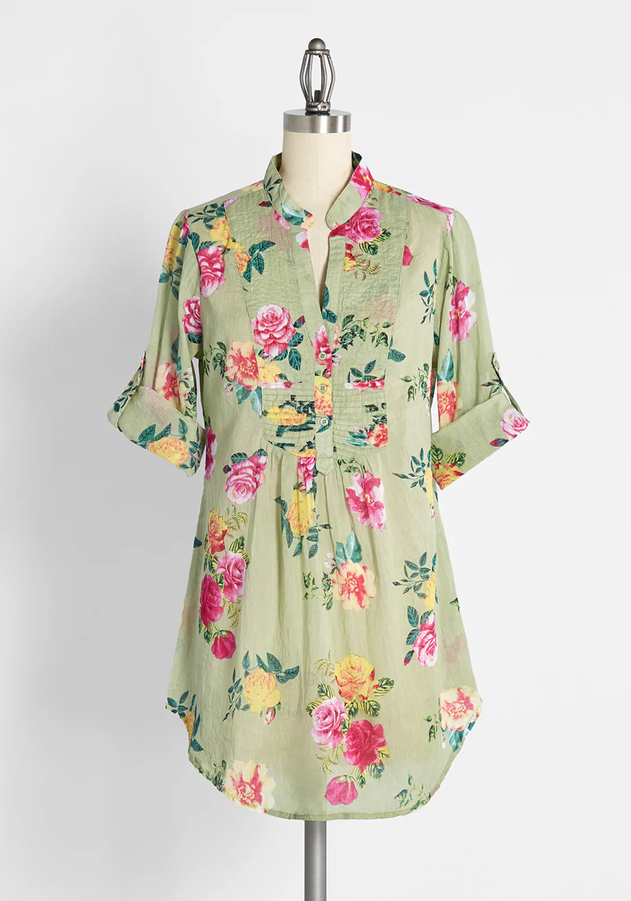 Back Road Ramble Cotton Tunic - Olabens