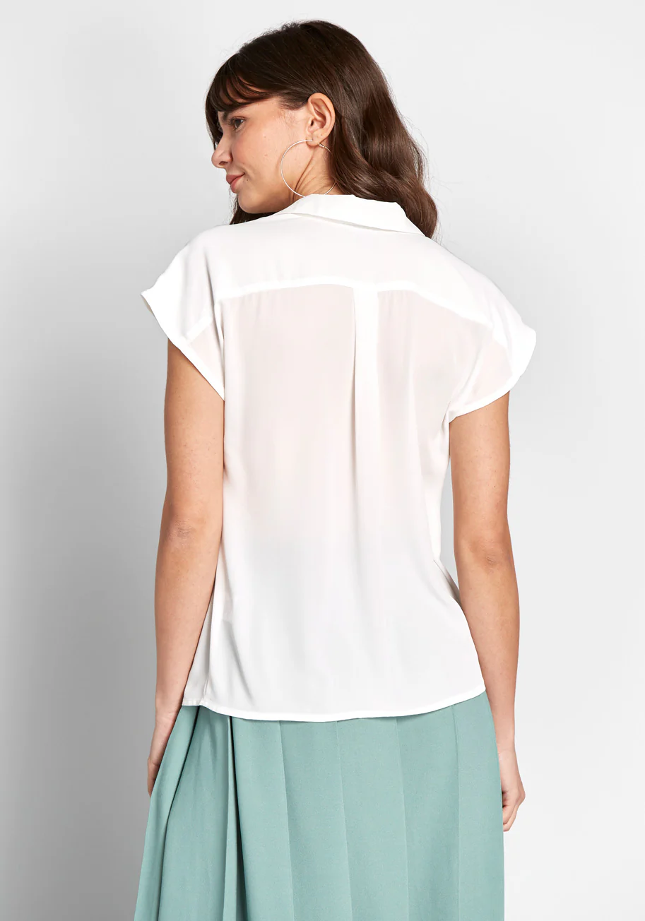 A Renewed You Short Sleeve Blouse - Olabens