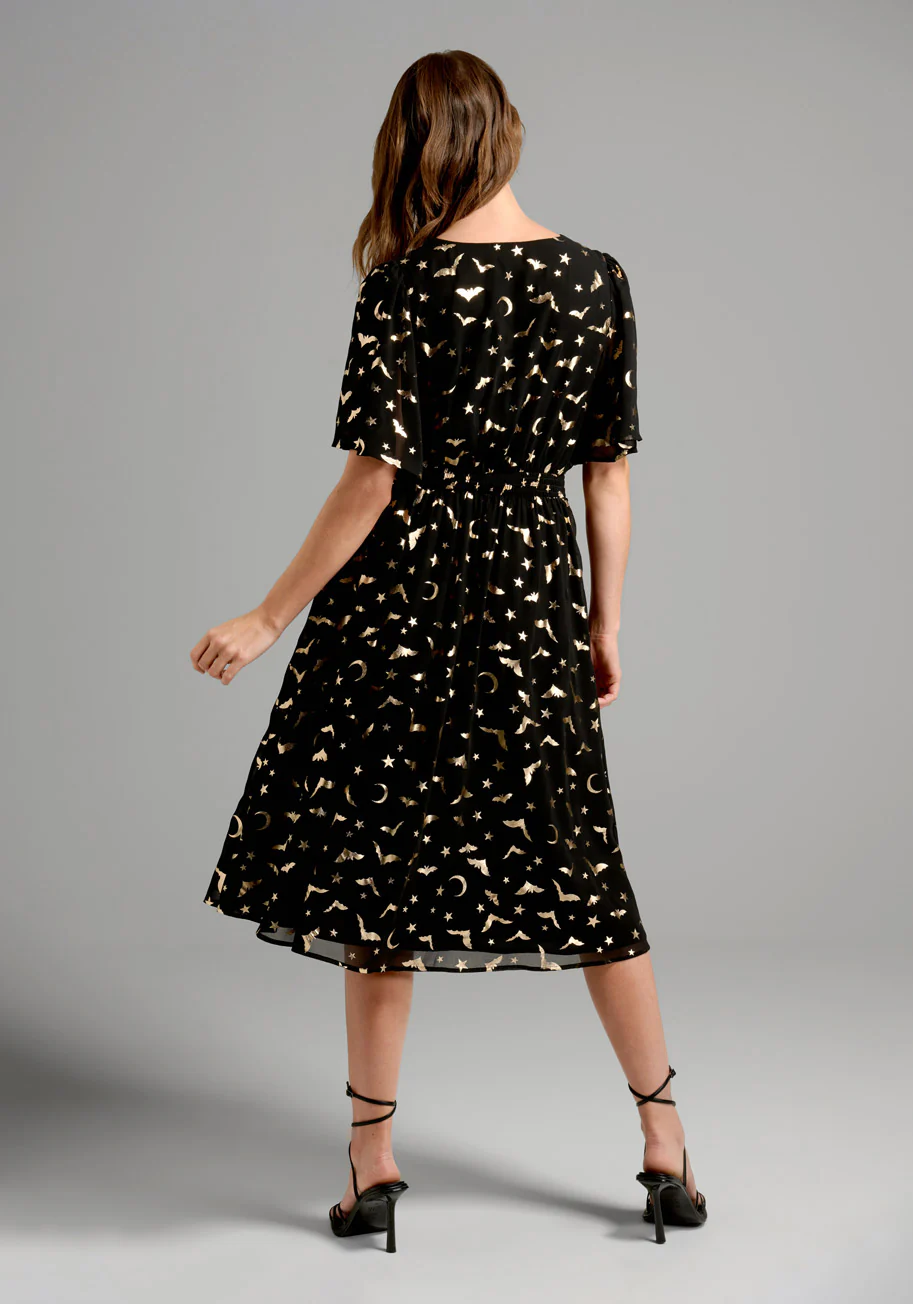 Fluttering Wings Midi Dress - Olabens