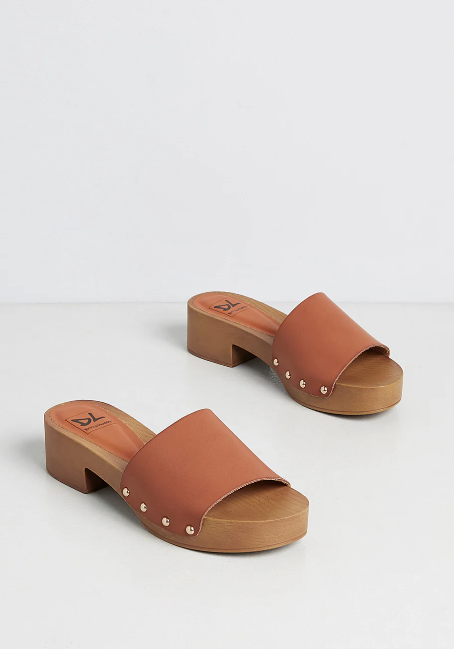 Studded and Striking Slide Sandal - Olabens