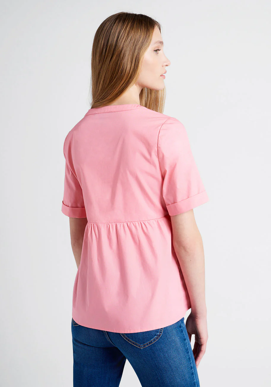 Never Better Y-Neck Top - Olabens