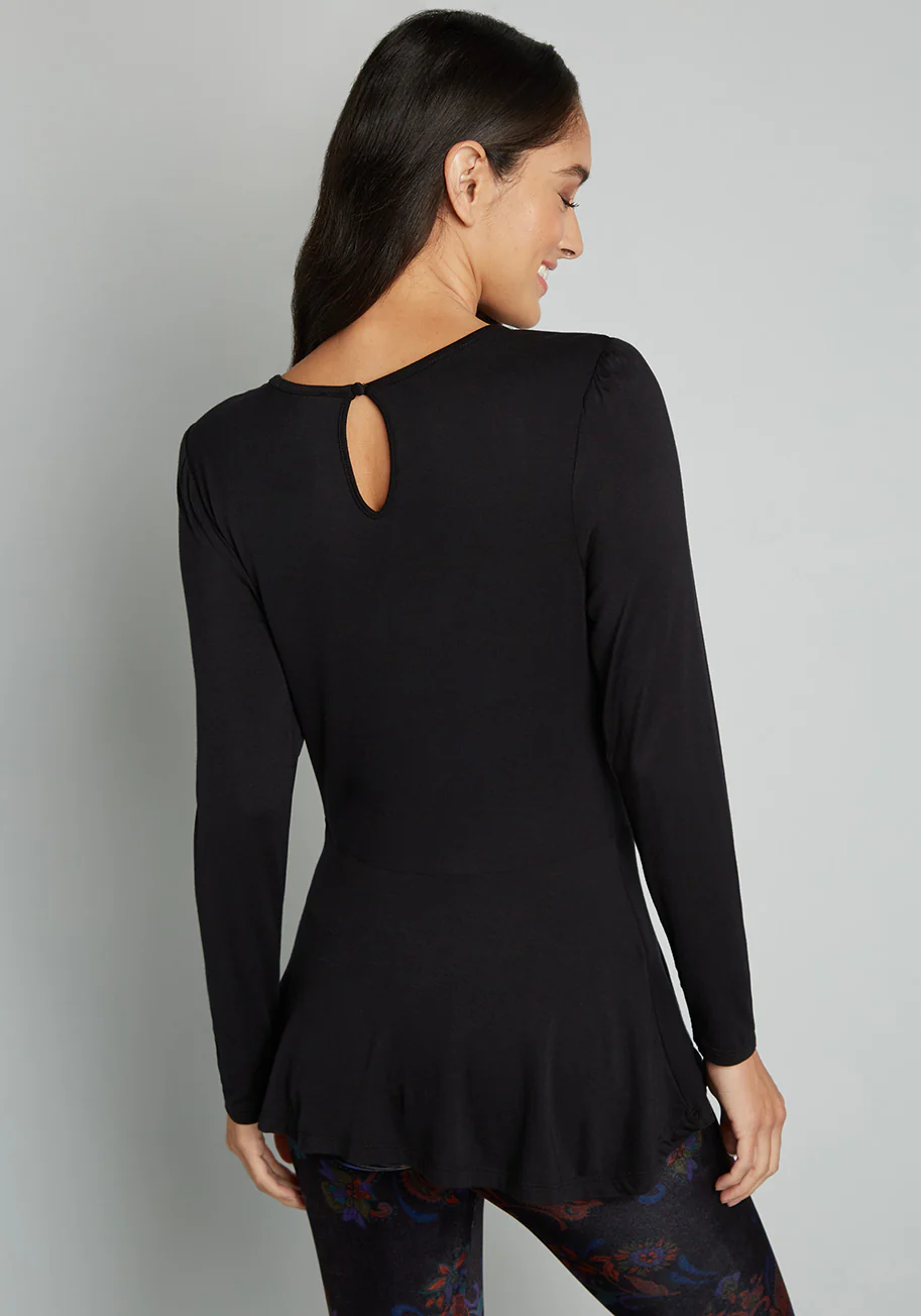 Full Of Purpose Peplum Top - Olabens
