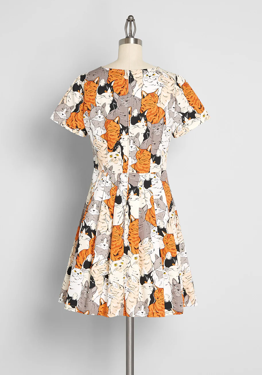 My Furry Alliance A-Line Dress - Olabens