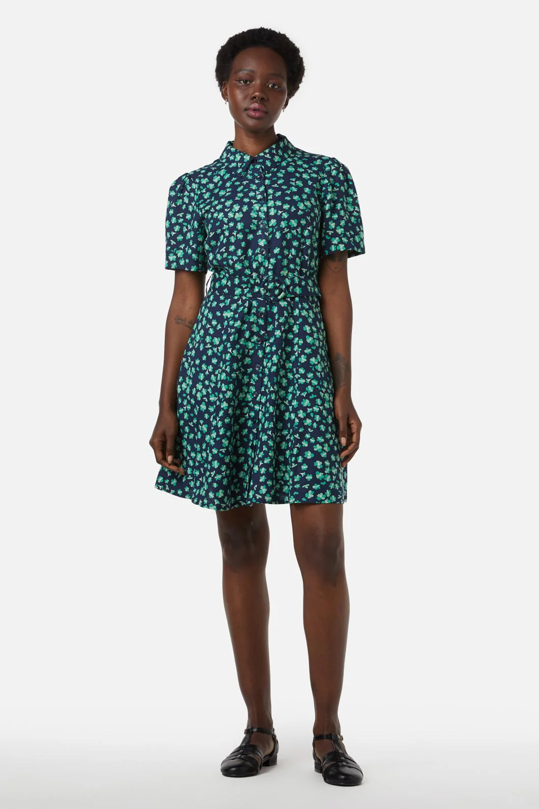 Mille Fleur Shirt Dress - Olabens
