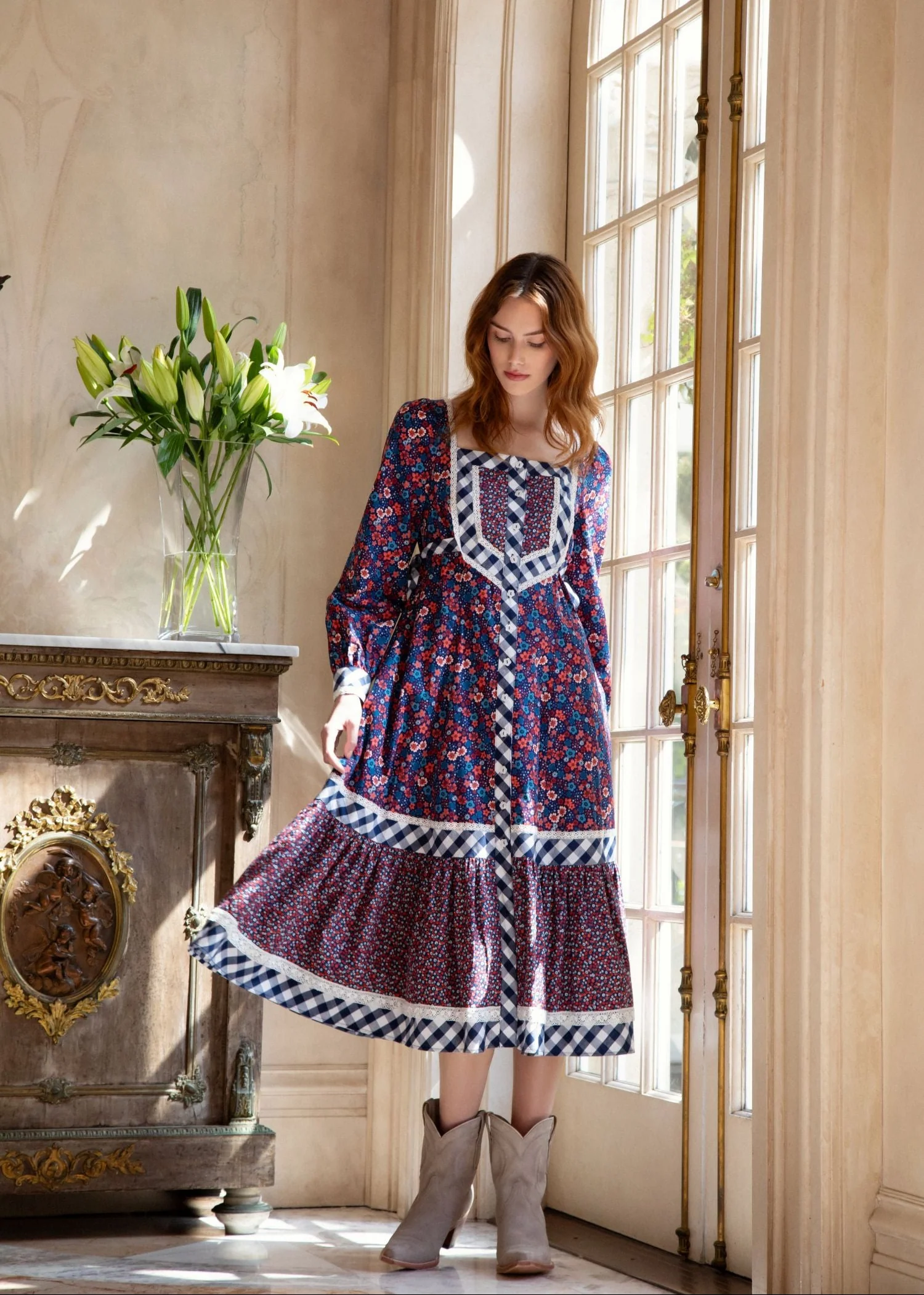 GUNNE SAX for Isnyt Veronica Midi Dress - Olabens