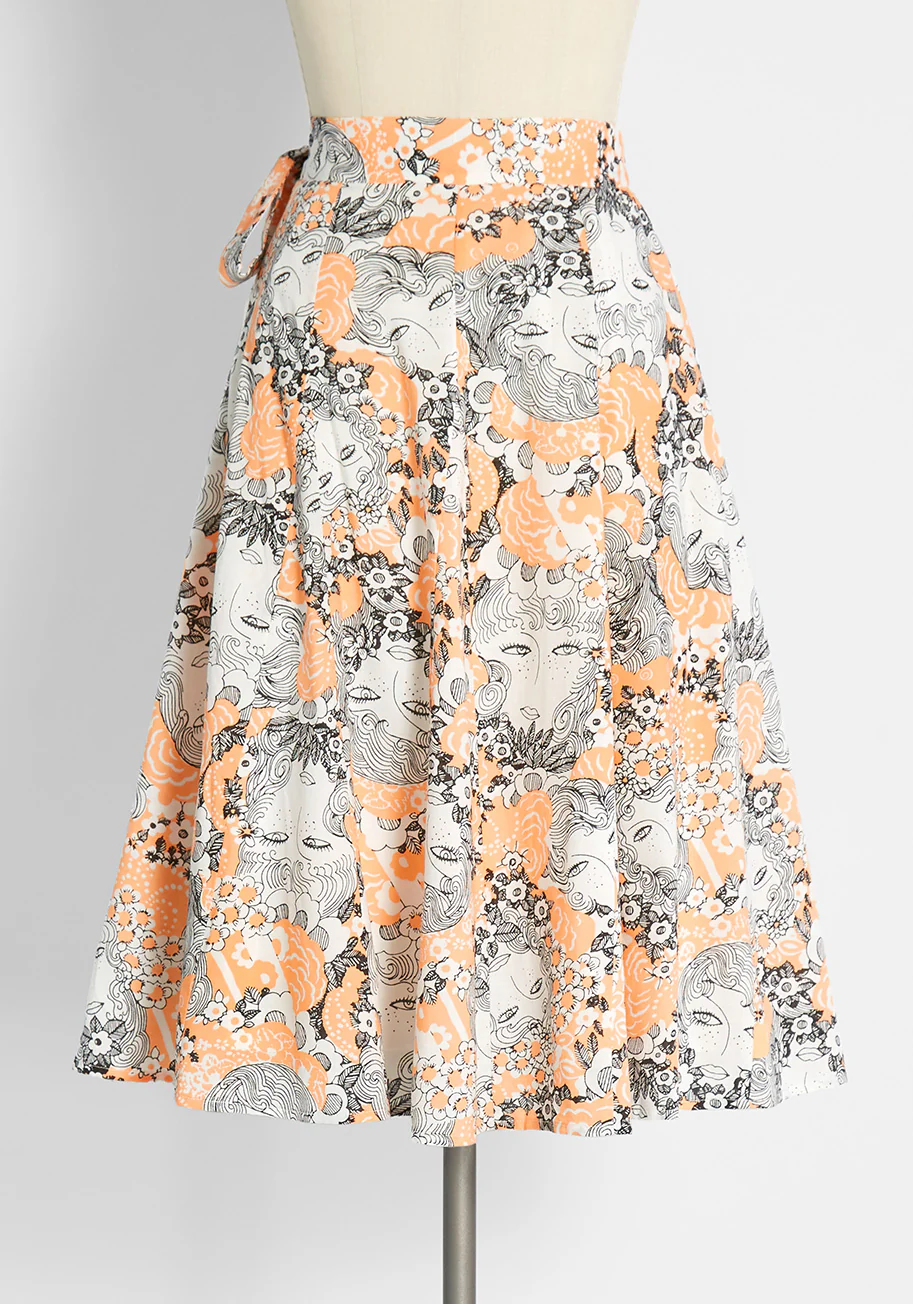Peeking at Perfection A-Line Skirt - Olabens