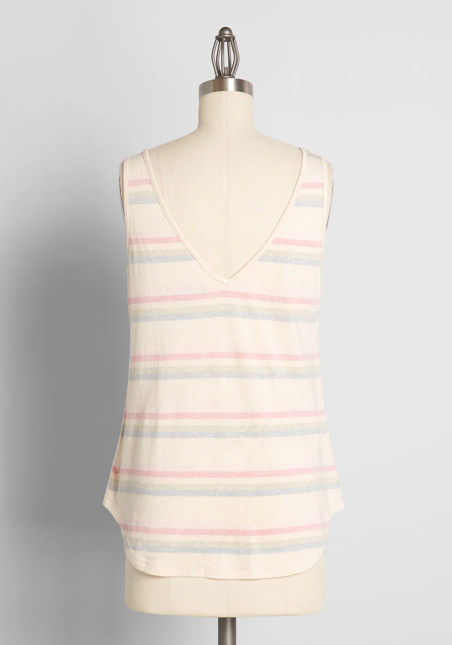 Summer's Ease V-Back Tank Top - Olabens