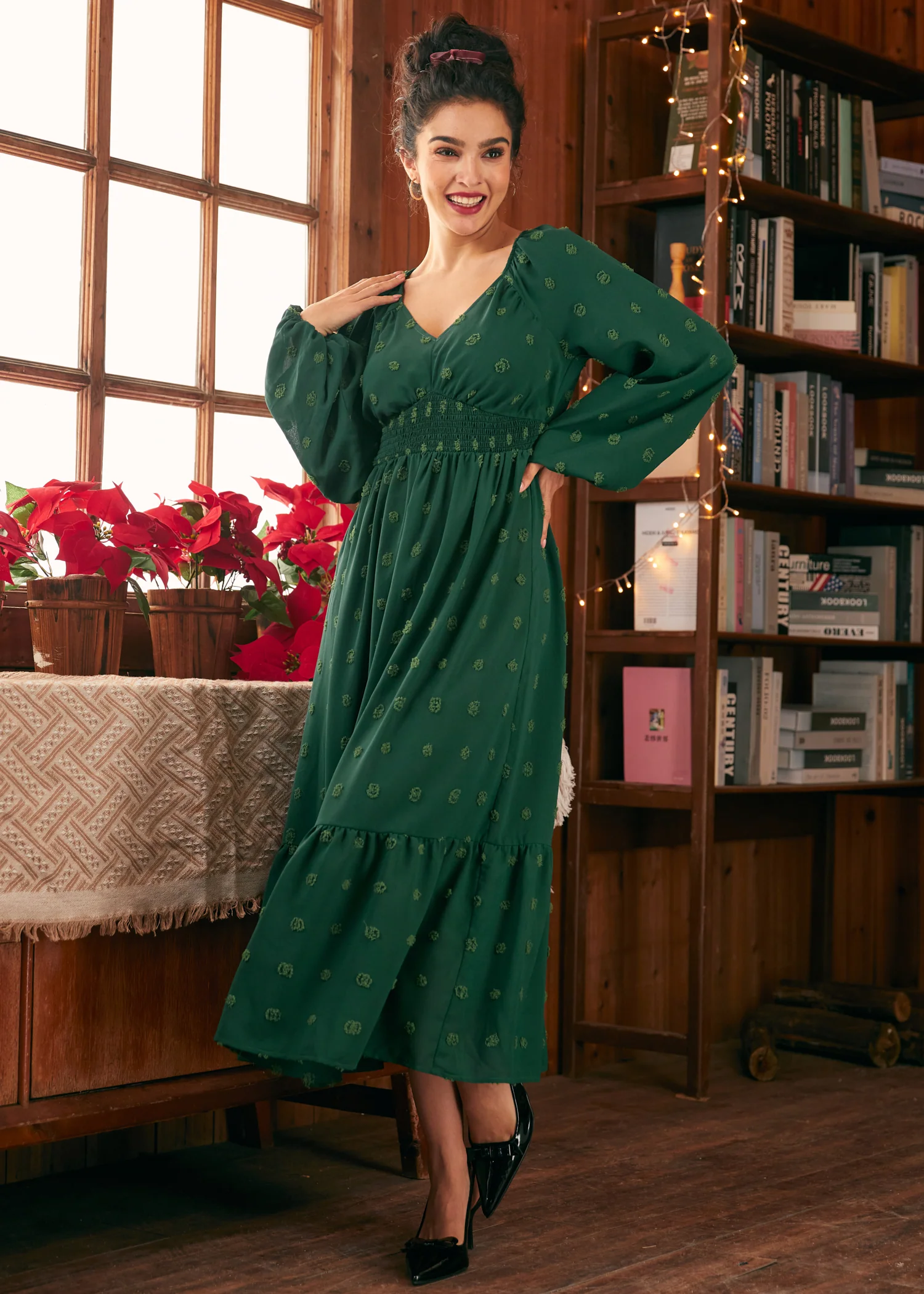 Romantic Reverie Ruffle Hem Dress - Olabens