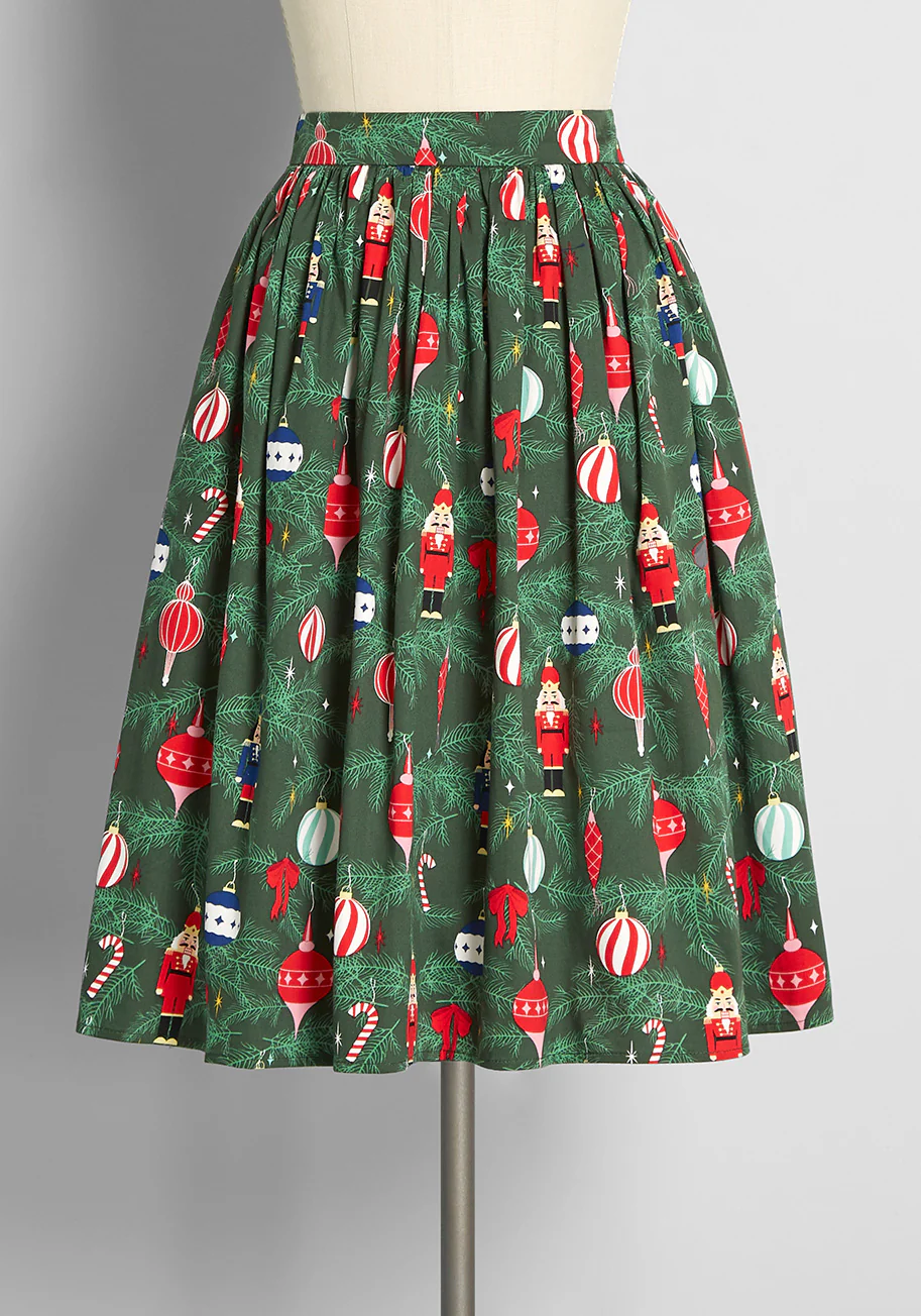 Wonders of Winter Swing Skirt - Olabens