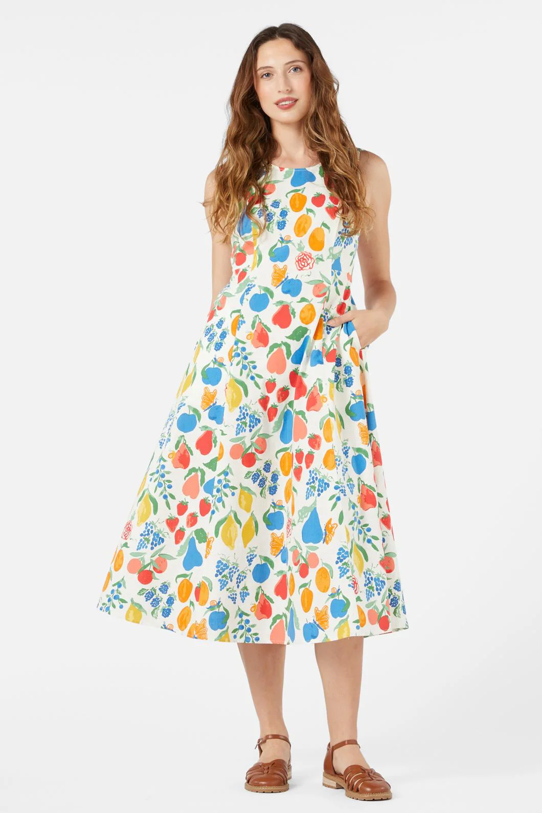 Fruit Bowl Midi Dress - Olabens