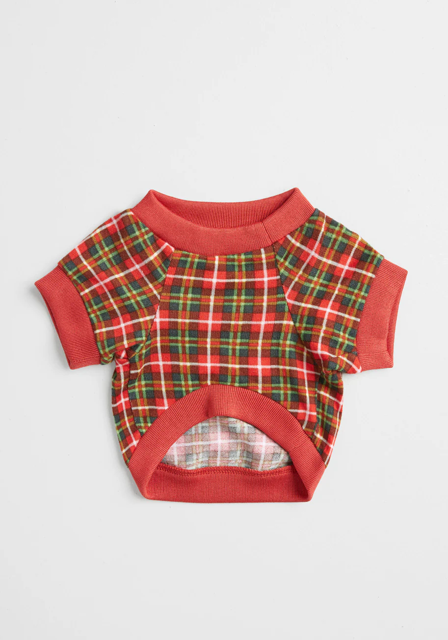 Plaid You're Mine Pet Tee - Olabens