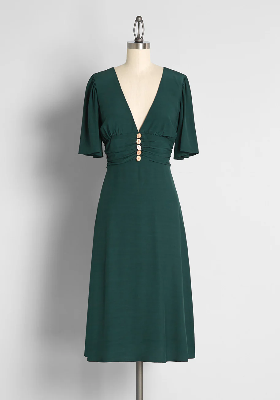 All A-Flutter A-Line Dress - Olabens