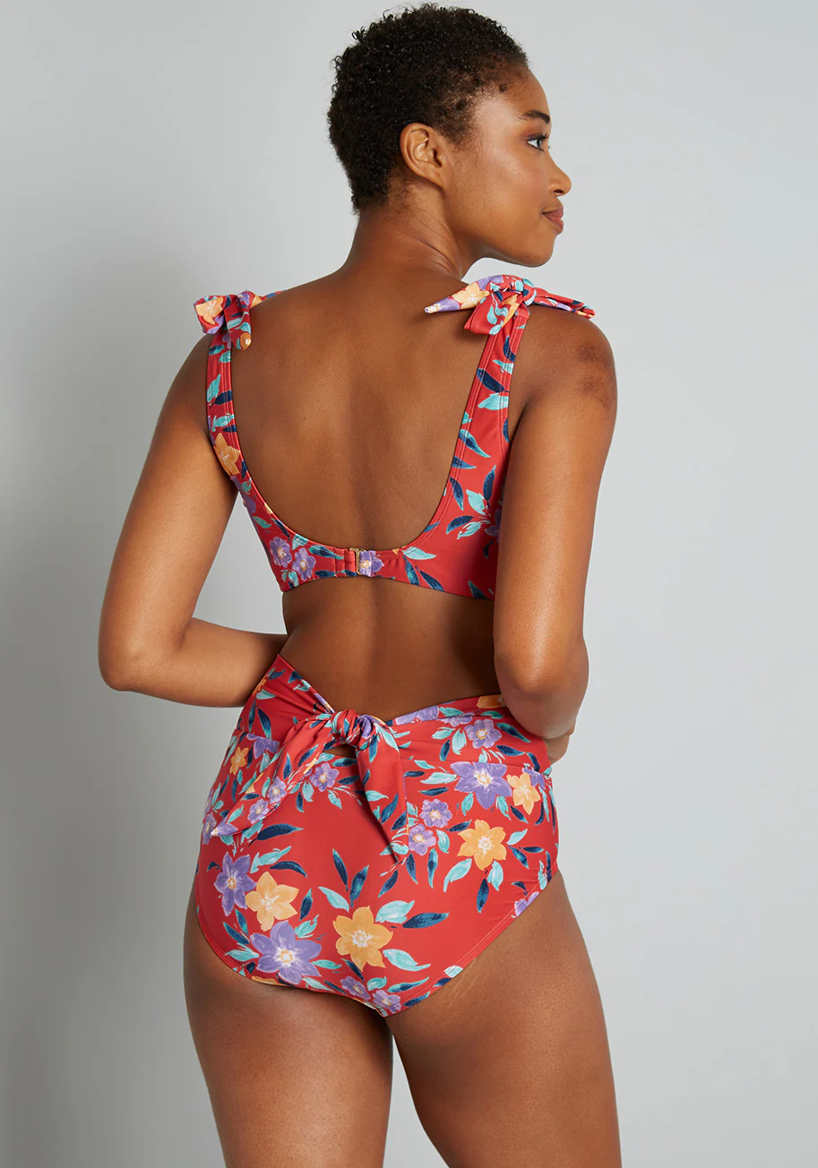 The Clarice High-Waisted Bikini Bottom - Olabens
