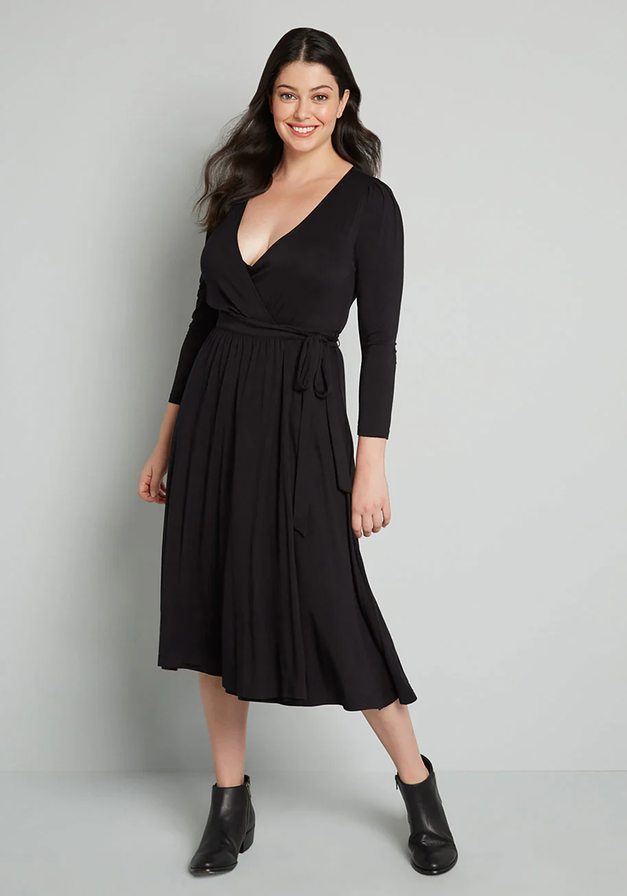 This Is My Moment Wrap Dress - Olabens