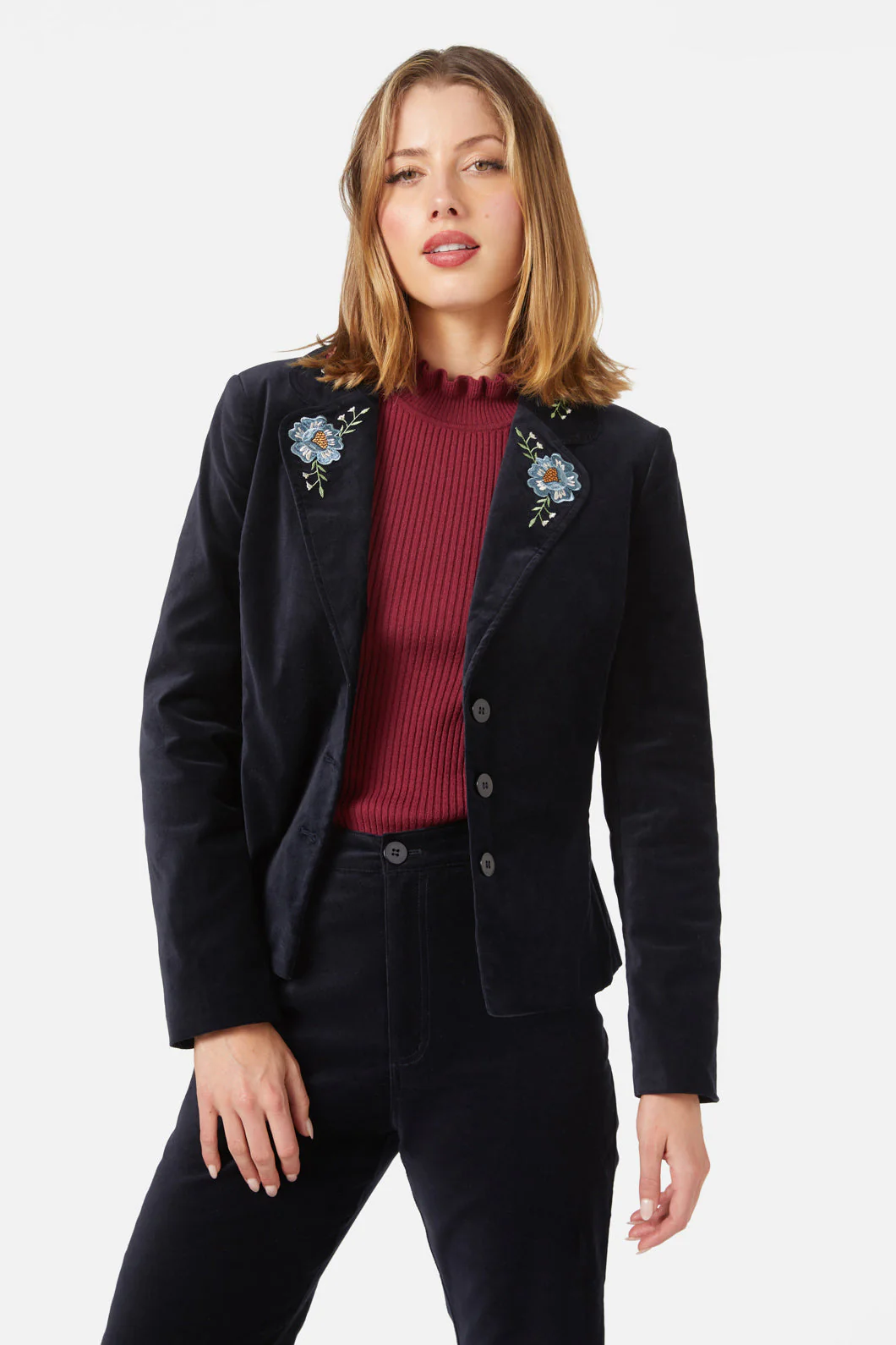 Agnes Velvet Blazer - Olabens