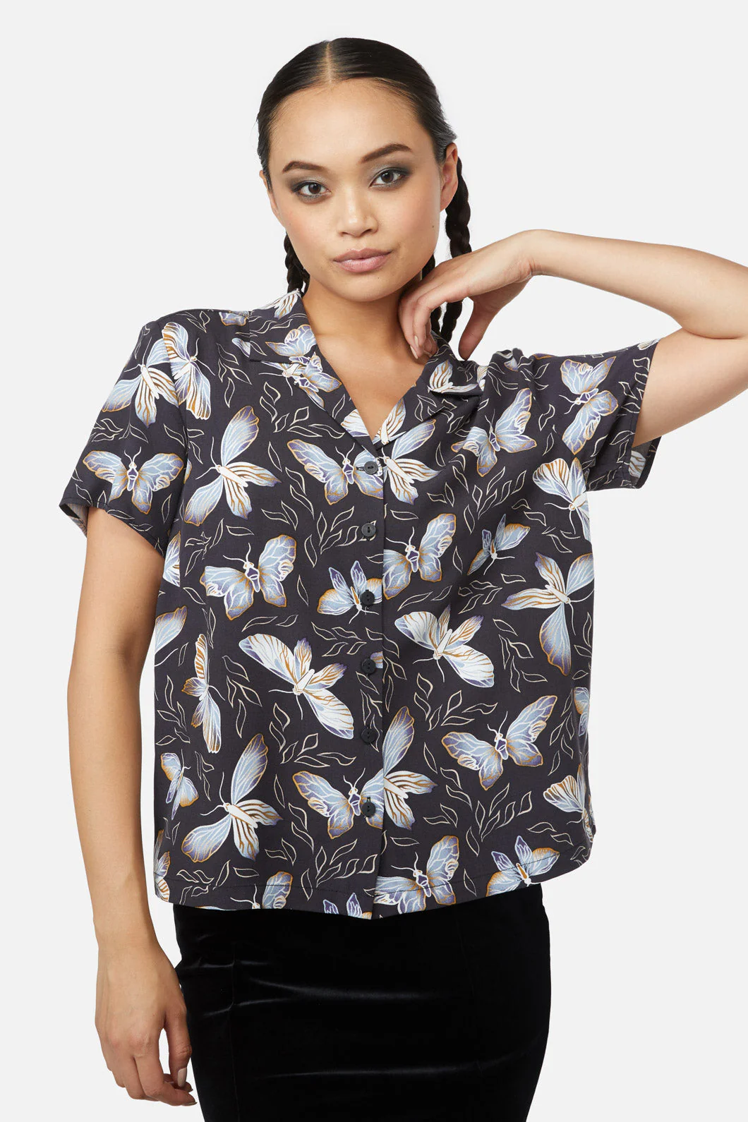 Larvae Print Blouse - Olabens