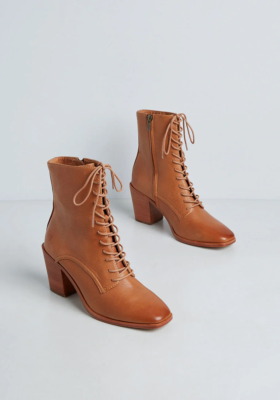 Georgia Lace Up Bootie - Olabens