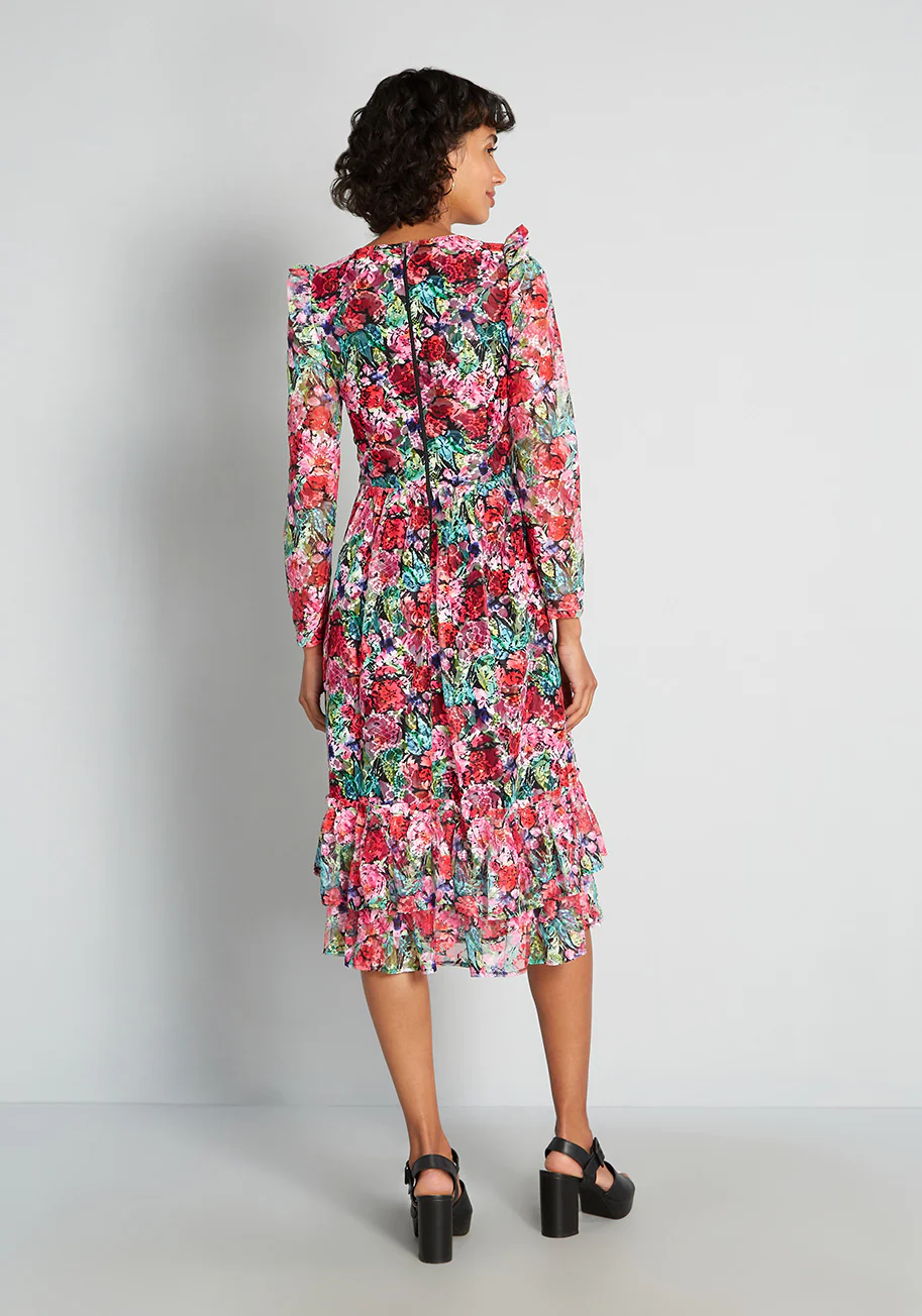 Bouquet and Slay Midi Dress - Olabens