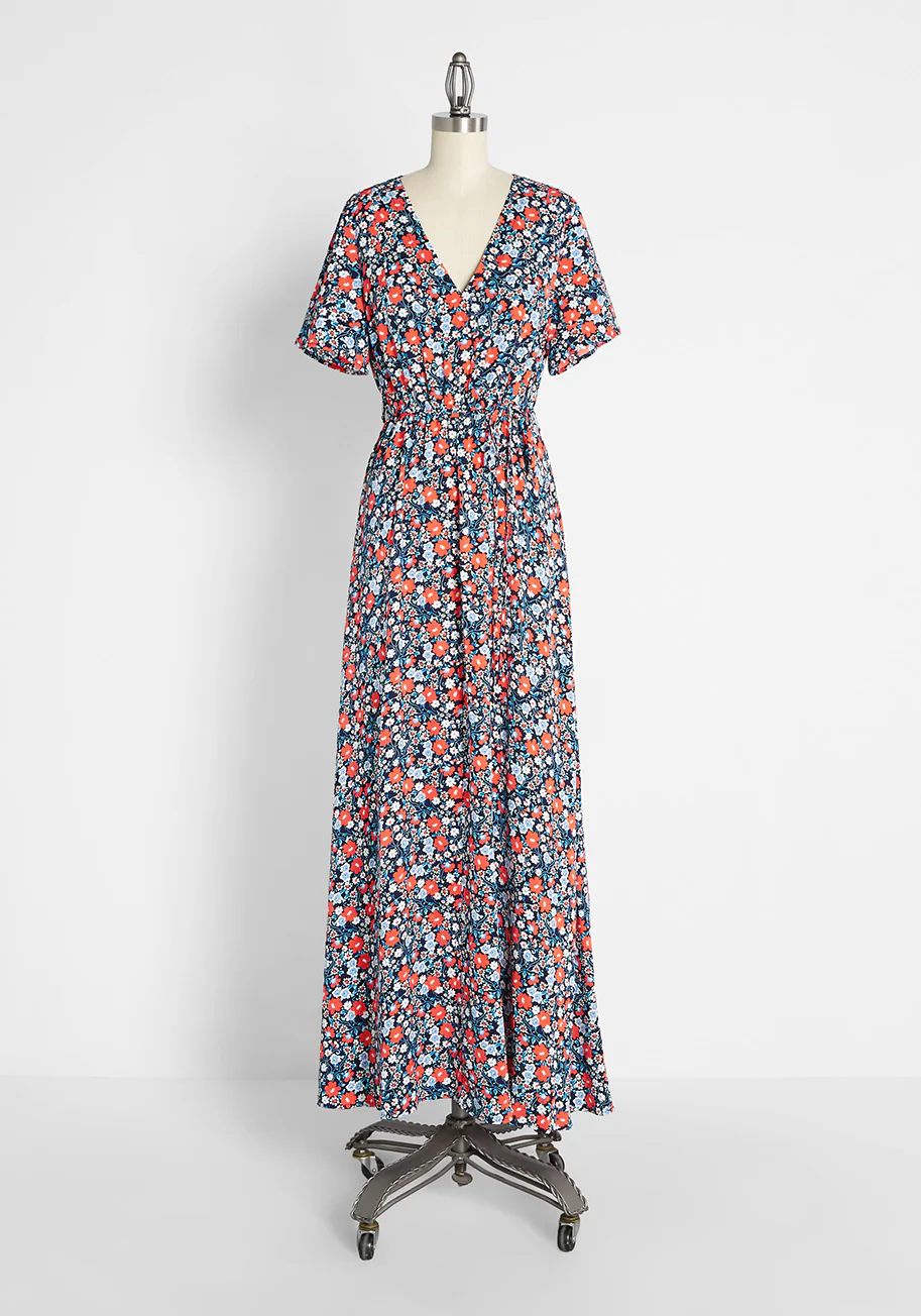 Dazing in the Daisies Maxi Dress - Olabens