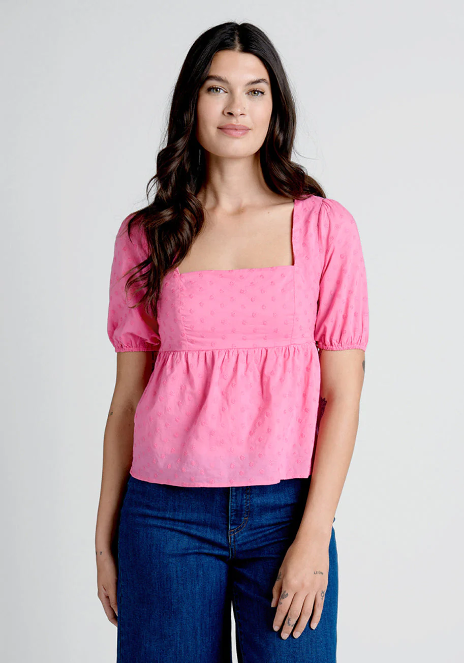 Farming Daisies Babydoll Top - Olabens