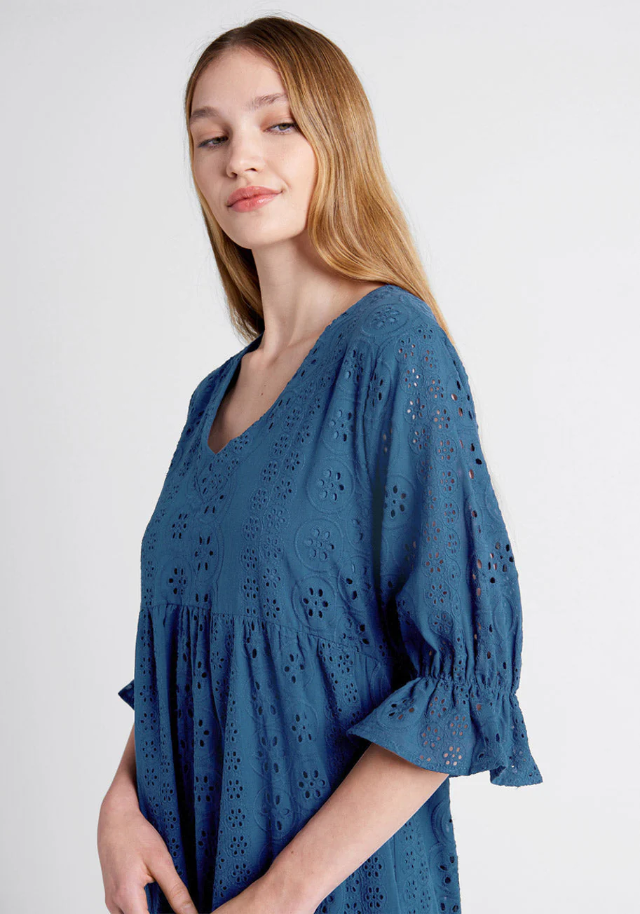 Taking The Day Hi Lo Midi Dress - Olabens