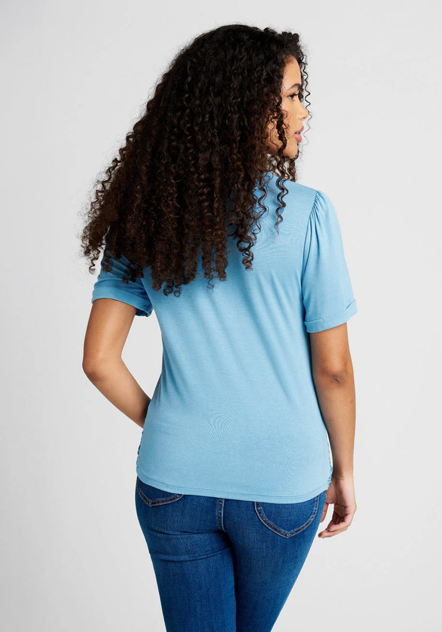 A Twist Of Fun Knit Top - Olabens