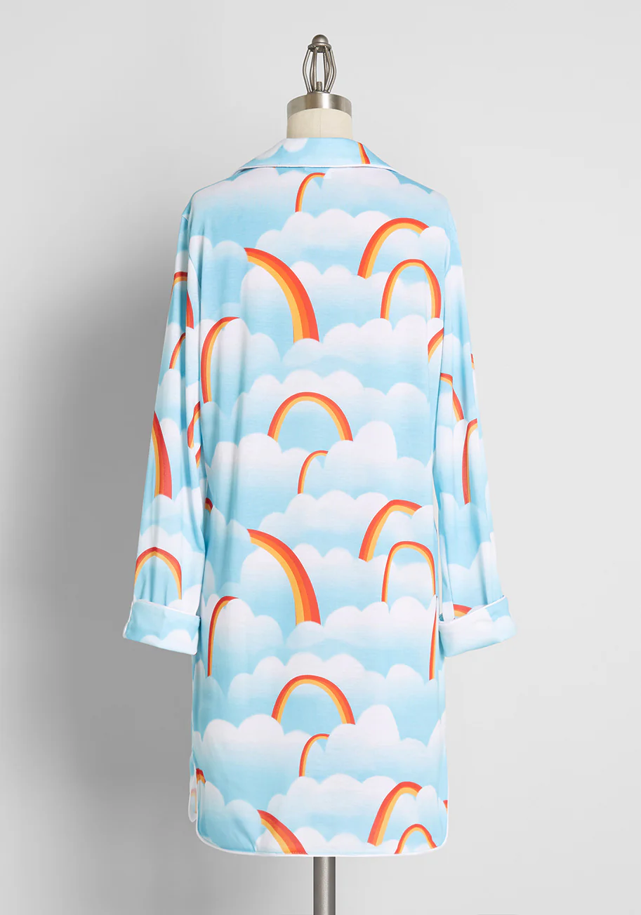 Rainbow Dream Connection Sleep Shirt - Olabens