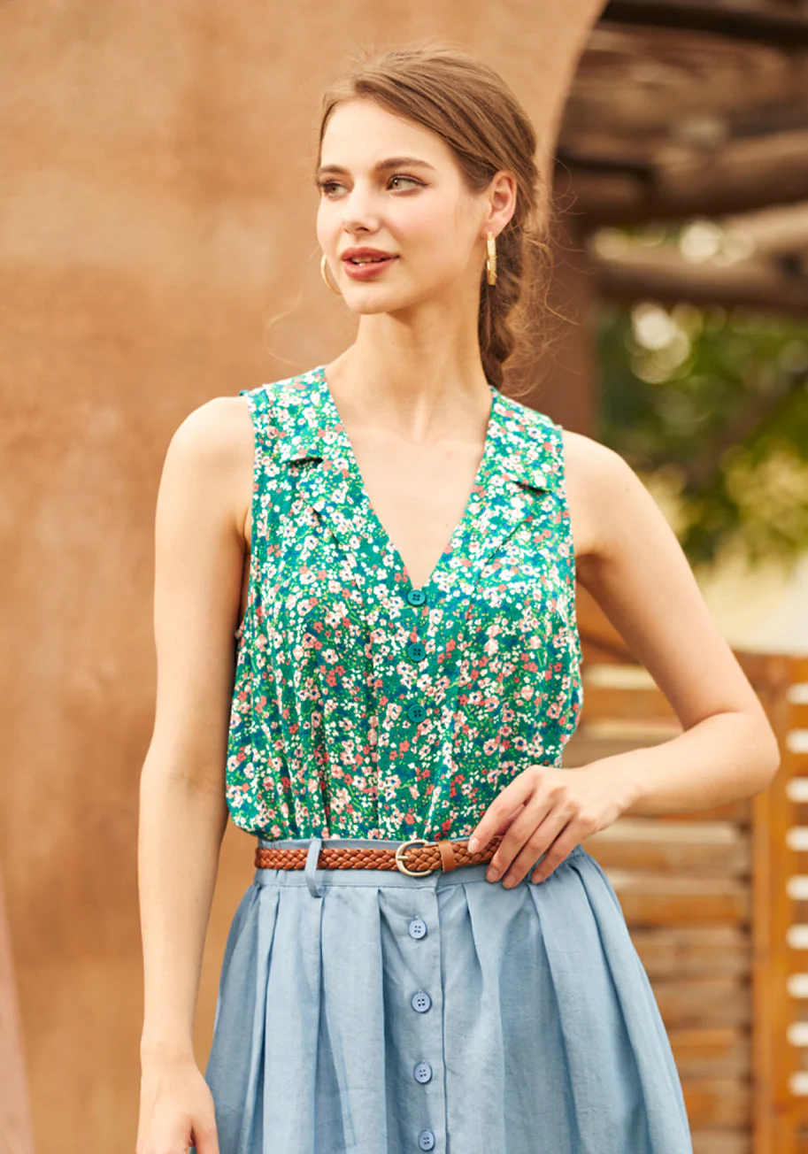 Unrivaled Enjoyment Sleeveless Top - Olabens