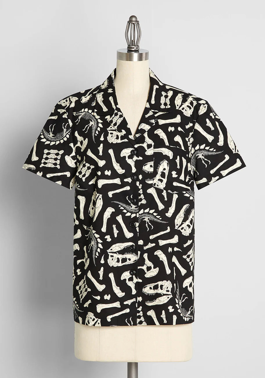 What's Buried Underneath Button-Up Shirt - Olabens