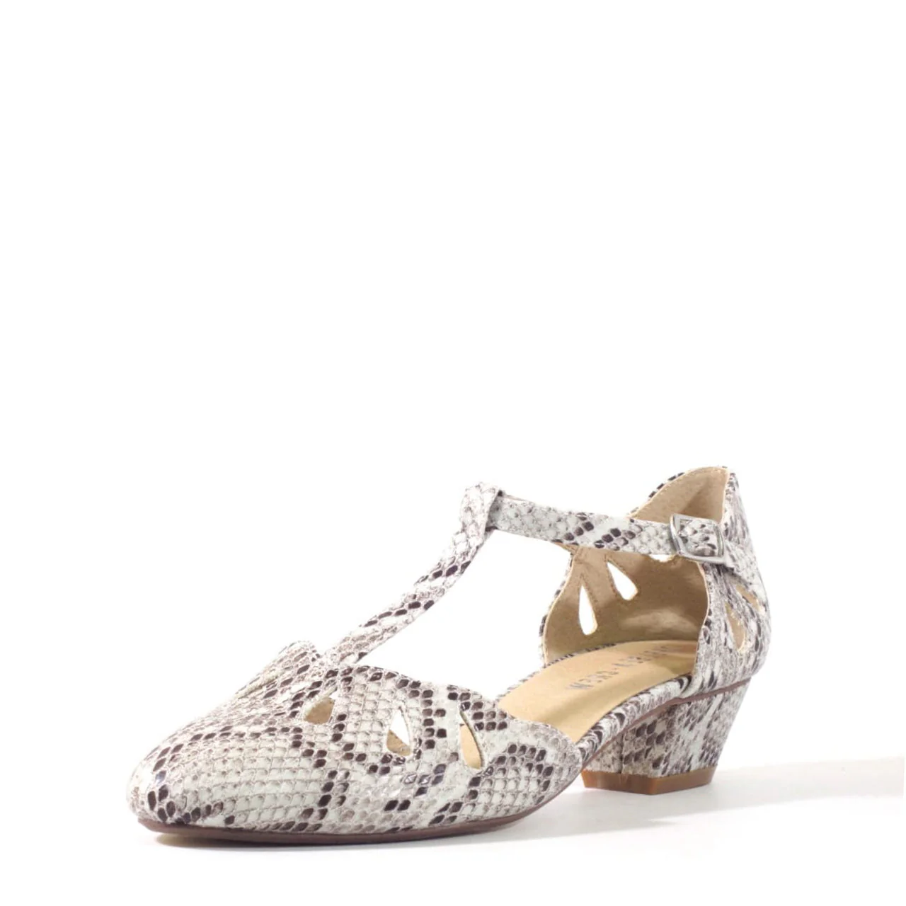 Dina T-Strap Mid-Heels - Olabens