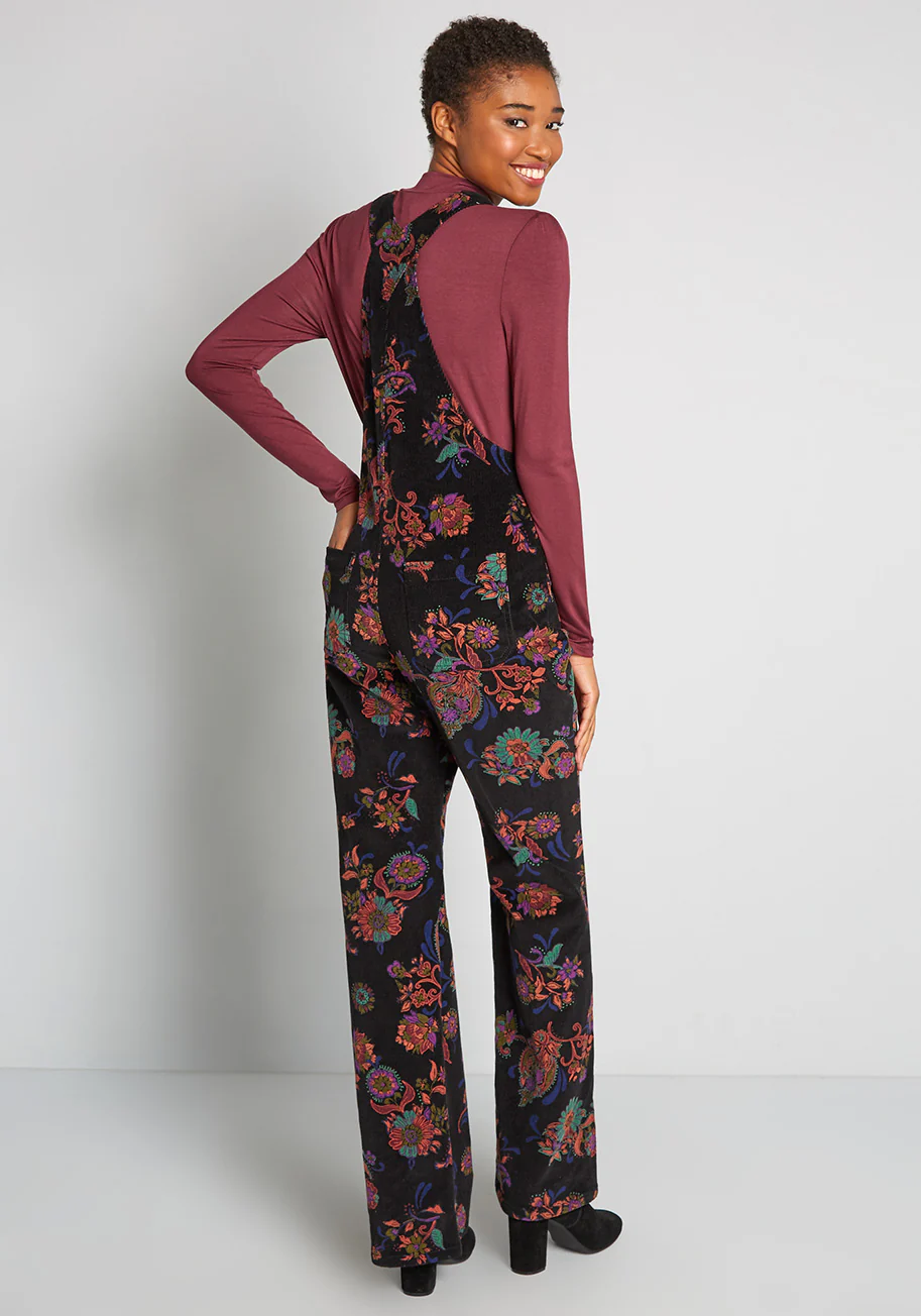 Paisley Makes Perfect Cord Overalls - Olabens