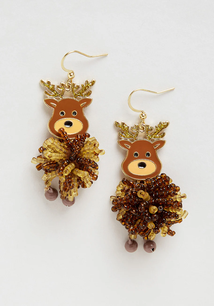 Ravishing Reindeer Earrings - Olabens